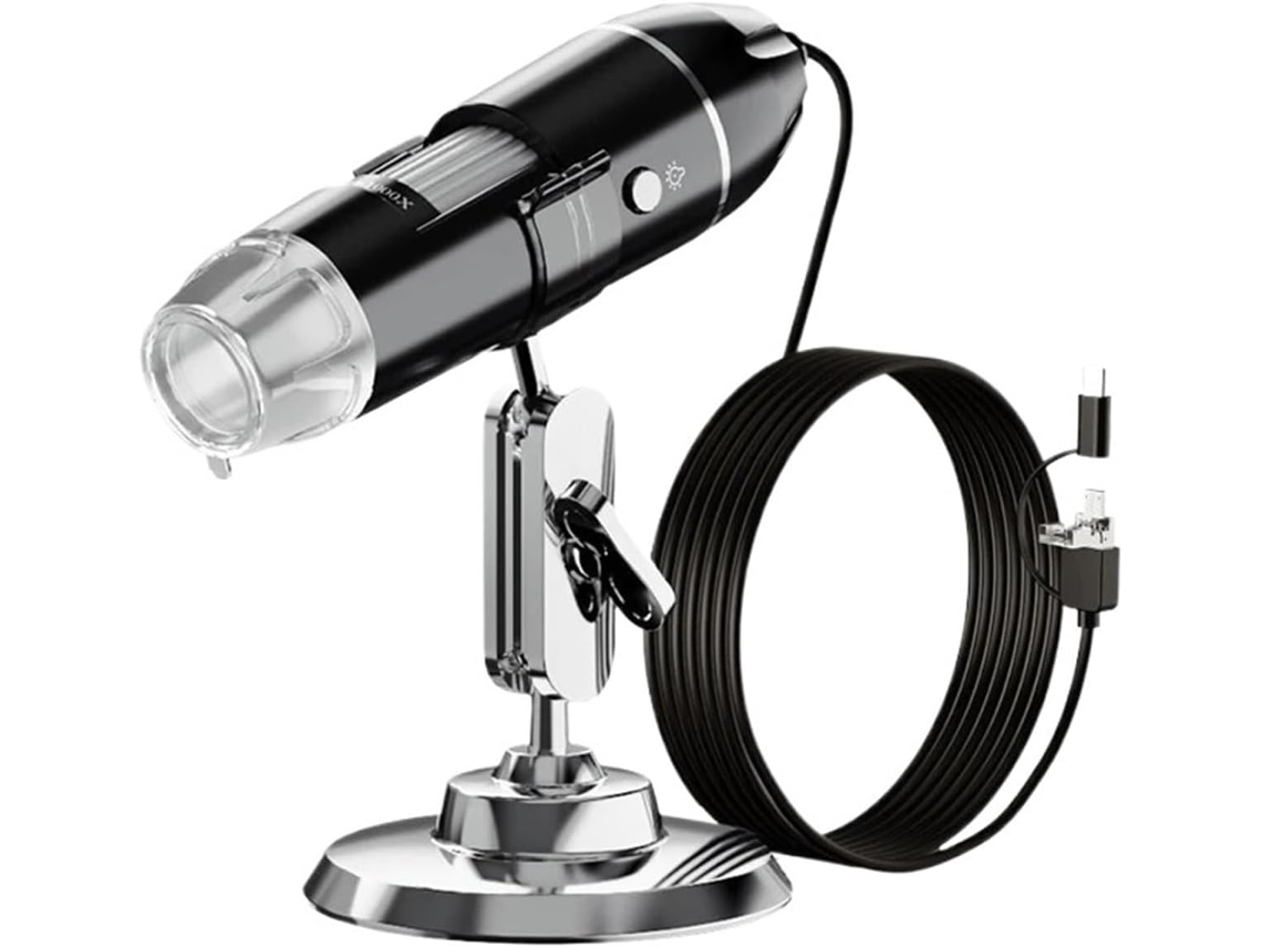 Microscopio Digital Inalámbrico, Aumento De 50x A 1000x, Soporte Flexible Para Pc