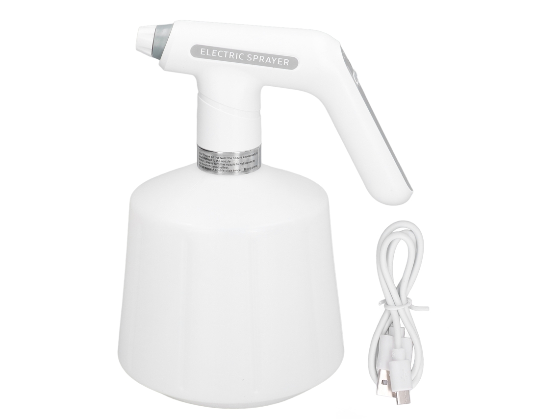 Botella De Pulverización Eléctrica Recargable 2000mah 2l Con Regadera Automática Para Jardín, Abs Y Hdpe