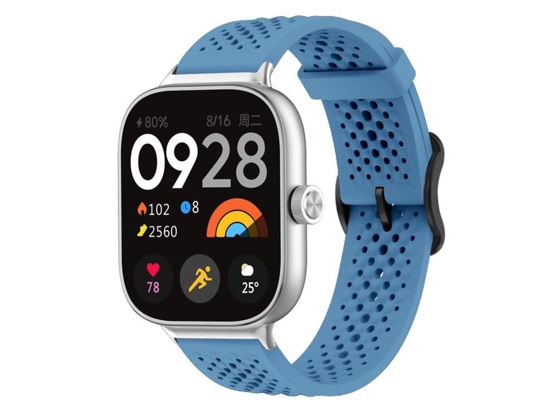 Correa para Xiaomi Band 9 Pro / Redmi Watch 6 / 5 - Silicona transpirable - Hebilla de acero negra