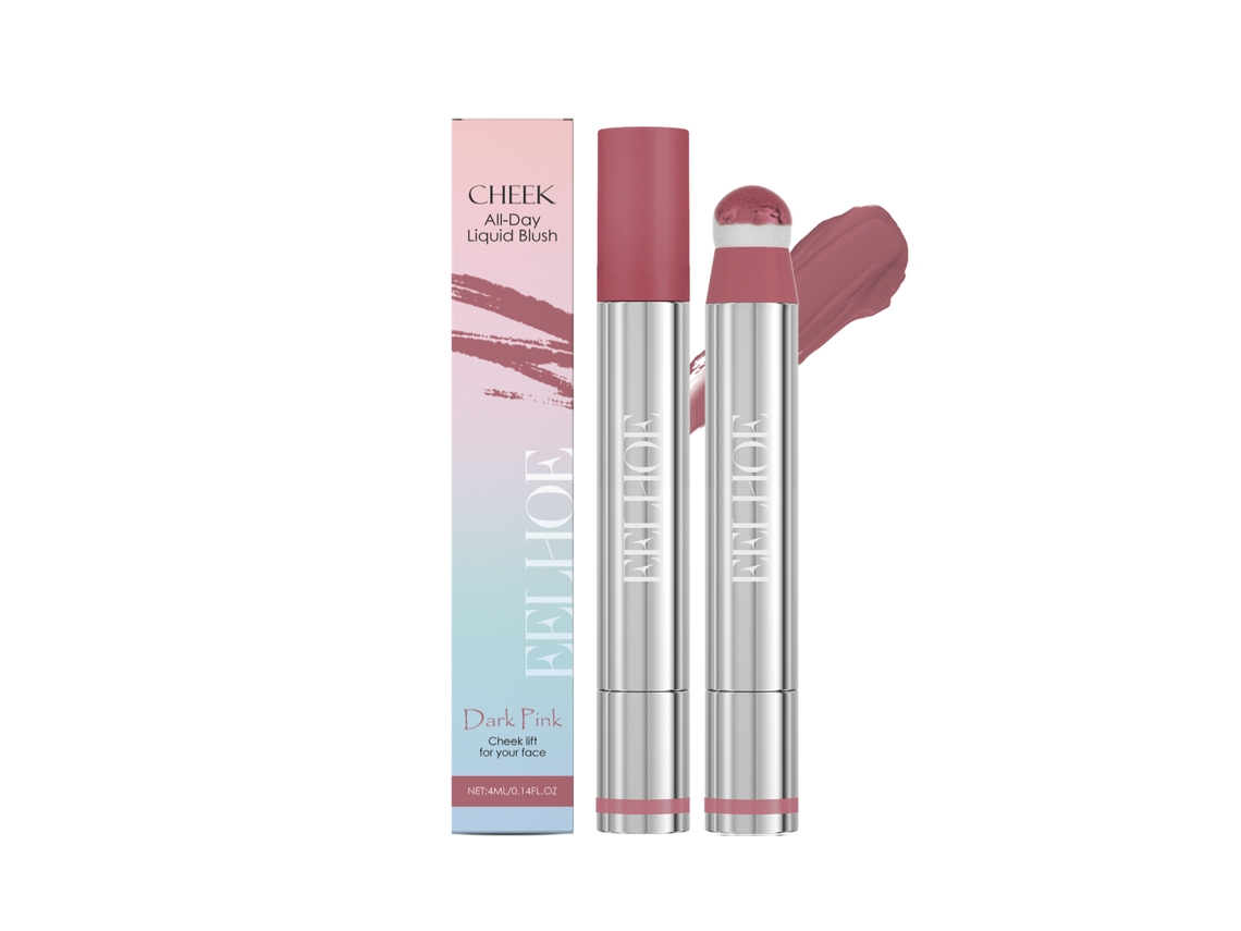 Brillo labial líquido para mejillas rosa oscuro