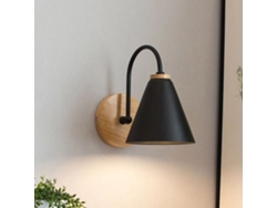 2026-lámpara De Pared De Pasillo Con Abatimiento De Hierro Montada En Pared Luz Curva Para Dormitorio Sala Estudio Sin Bombilla Negro