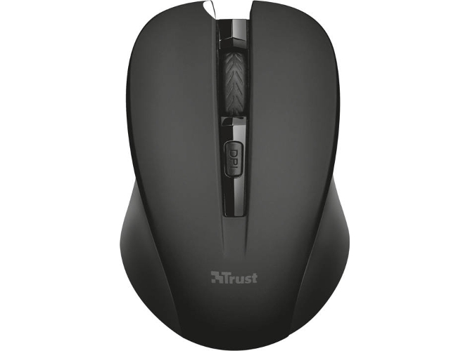 Ratón TRUST 21869 (Inalámbrico - Óptico - 1800 dpi - Negro)