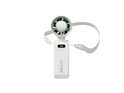 (blanco) Función De Enfriamiento - 5000 Mah - Velocidad Del Ventilador Ajustable - Ventilador De Cuello Usb Plegable