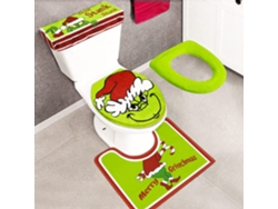 Juego de 4 asientos de inodoro Grinch Jortmrd