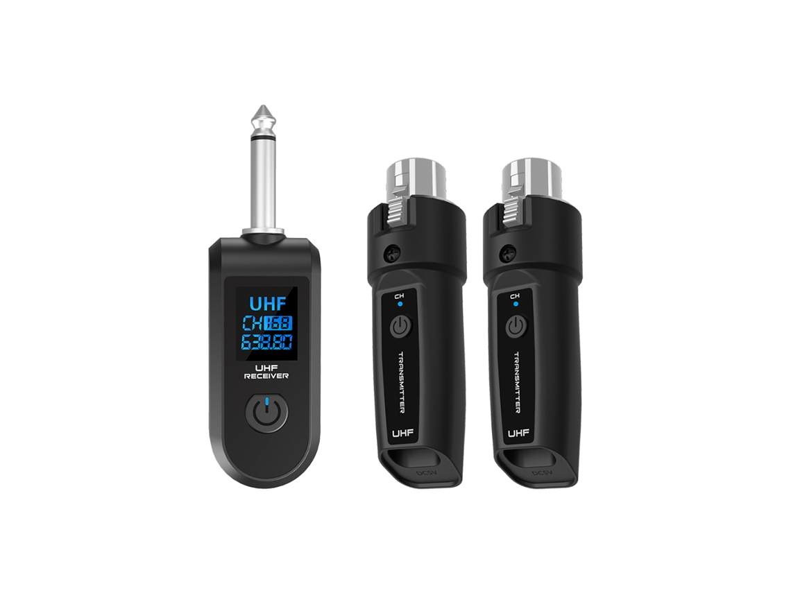 Sistema adaptador XLR inalámbrico de 2,4 GHz con transmisor y receptor MDUG (tipo B)