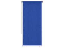vidaXL Persiana enrollable de jardín HDPE azul 100x230 cm