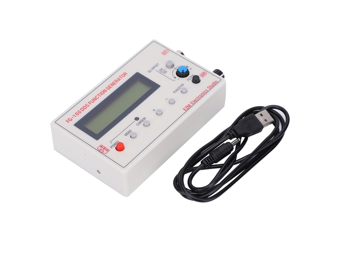 Generador De Señales Portátil Dds Fg-100 Con Probador De Frecuencia De Línea De Conexión
