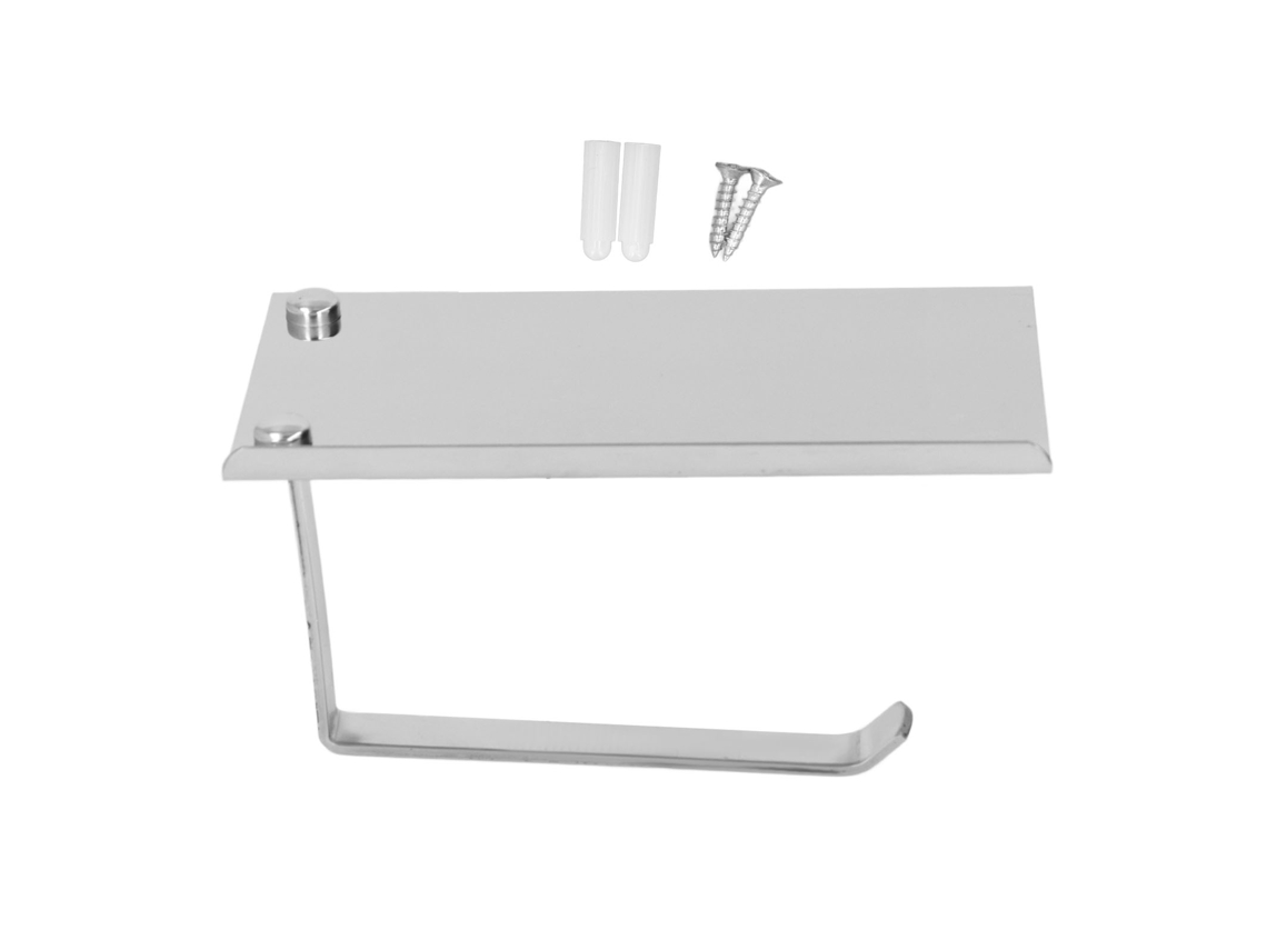 Portarrollos de papel higiénico de acero inoxidable para baño
