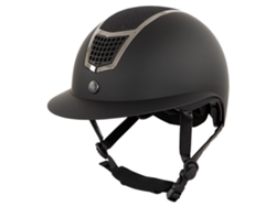 Casco de equitación con lentejuelas y visera de polo BR Equitation Lambda Plus Glitter