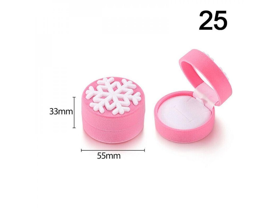 Caja De Joyería De Terciopelo Para Anillos De Boda Aretes Collar Pulsera Regalo Nxy Veinticinco