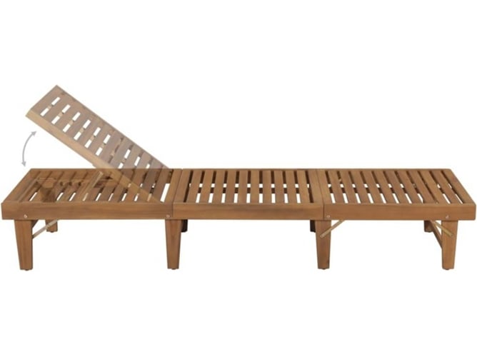 Tumbona Plegable VIDAXL 44253 Madera Acacia Maciza | Worten.es