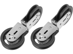 Juego de 2 poleas dobles silenciosas para equipos de gimnasio, sistema de poleas con cables.