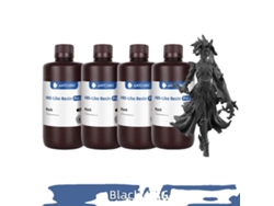 Resina 3D Anycubic, disponible en varios colores, alta precisión para impresión LCD, negra - 4 kg