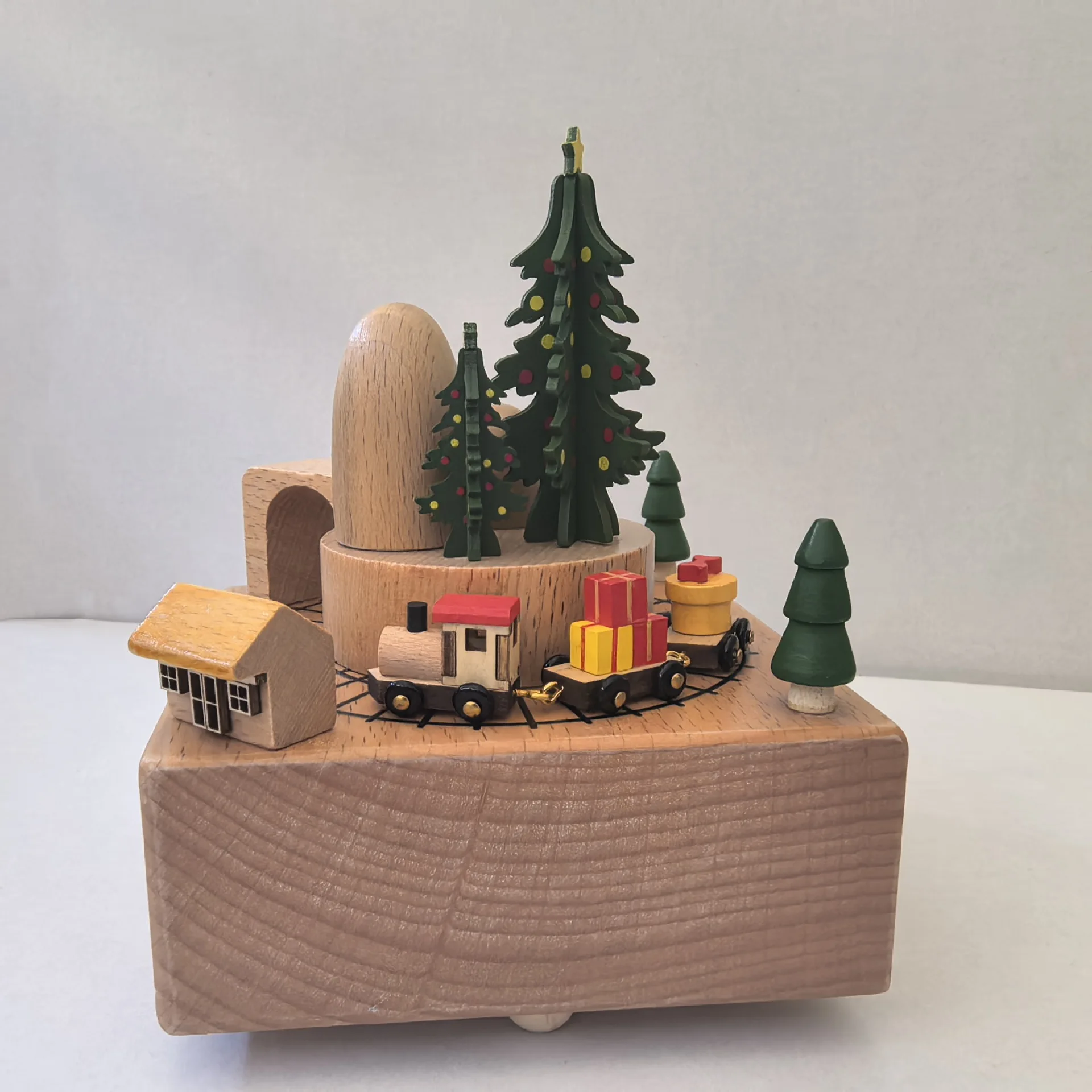 (estilo 4) Caja De Música Giratoria De Madera Hecha A Mano, Que Puede Usarse Como Decoración De Escritorio En El Hogar, Regalo Perfecto.