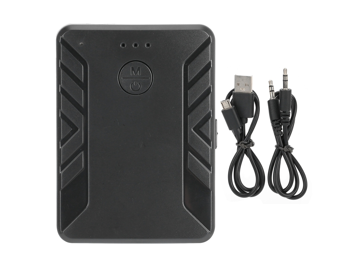 Adaptador De Audio Inalámbrico Portátil De 3,5 Mm, Transmisor Y Receptor, Accesorio Negro