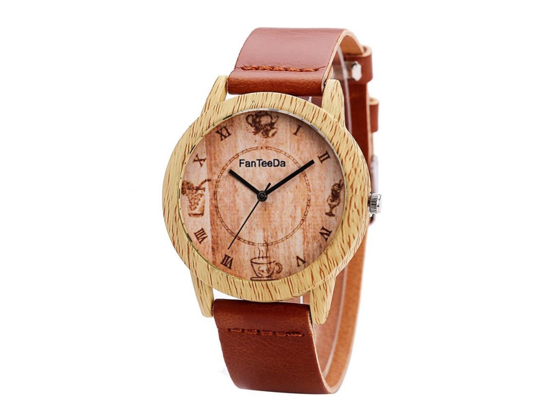 Reloj Casual Moderno Para Hombre Con Correa De Piel Sintética Y Movimiento De Cuarzo Negro.