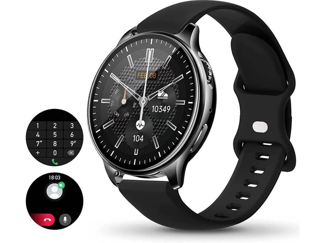 Reloj inteligente con llamadas Bluetooth, resistente al agua IP67, 1,69 pulgadas, para Android e iOS, color negro, Yizhood