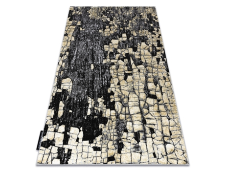 Alfombra de Luxe Moderna 2079 Pavimentación Ladrillo - Structural Oro/Gris (200 x 290 cm)