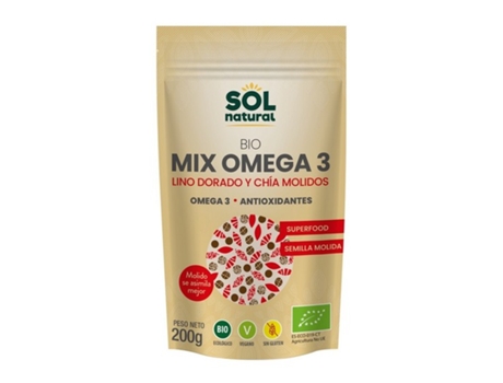 Mix Omega-3 Lino Y Chia Sin Gluten Bio Vegan 200G SOLNATURAL