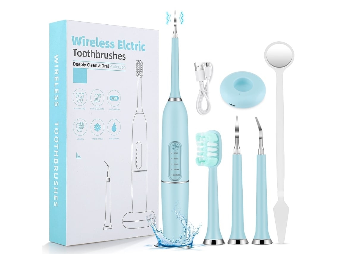 Limpiador Y Eliminador Automático De Sarro Dental Con Control Táctil Impermeable Multifunción Para Hogar Viajes