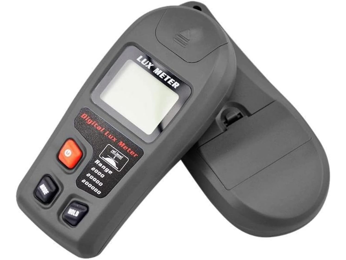Medidor De Iluminancia Digital, Linterna De Bolsillo Lcd De 200.000 Lúmenes.