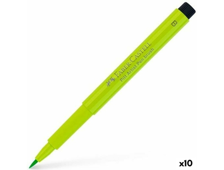 Rotuladores FABER-CASTELL pitt artist 10 unidades verde claro