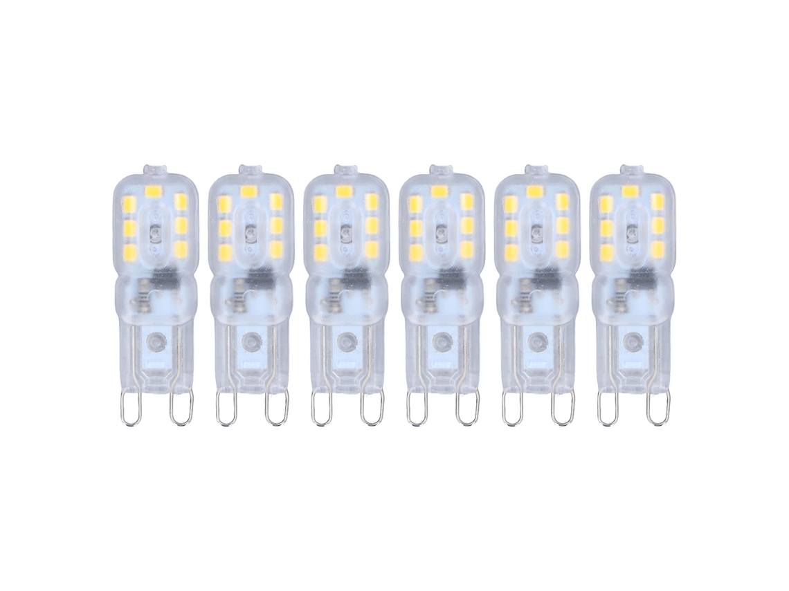 Yncm2026-bombilla G9 Led Regulable 3w 14 Leds Ahorro Energía Luz Natural 110v Para Lámpara De Techo 6 Piezas