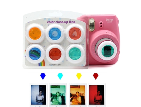 Filtro de Lente Close-Up de Video Colorida SLOWMOOSE para Instax Mini 9 8 8 7S