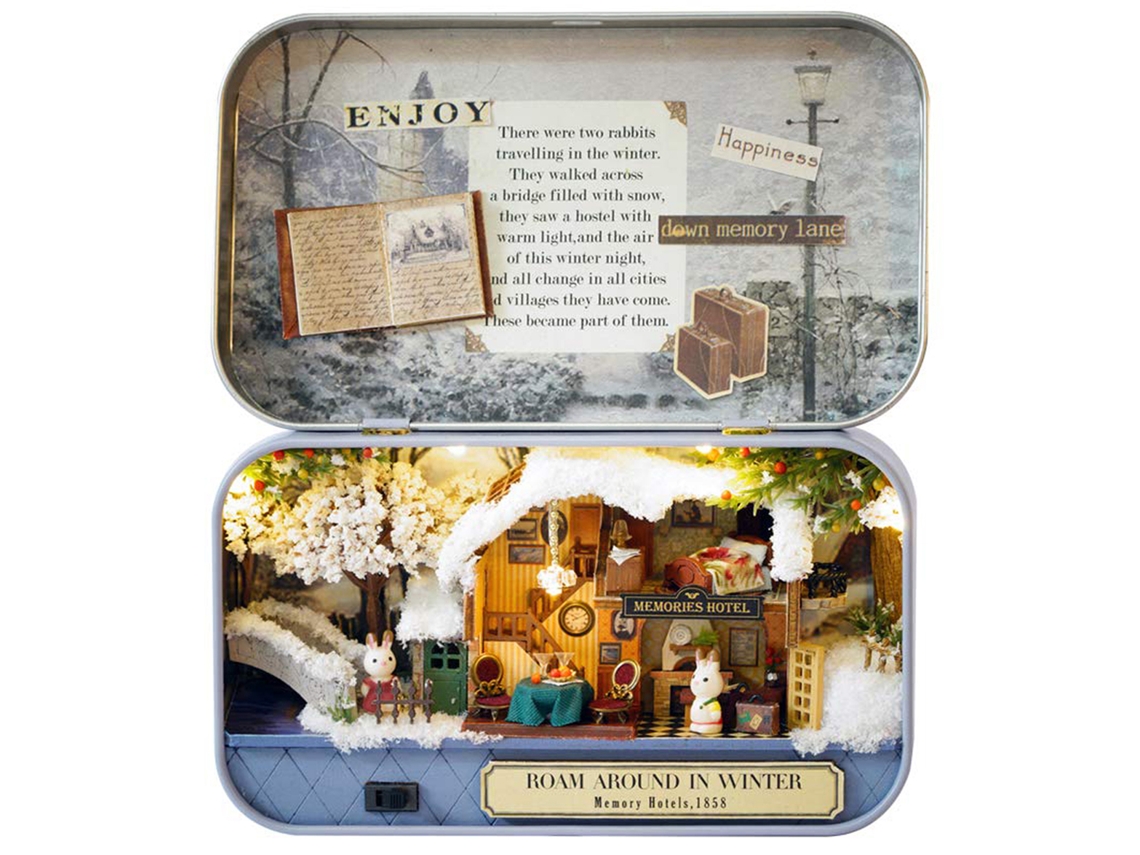 -kit De Casa Miniatura Con Muebles Diy Para Adolescentes Y Adultos Regalo Memorable Para Roam Around In Winter
