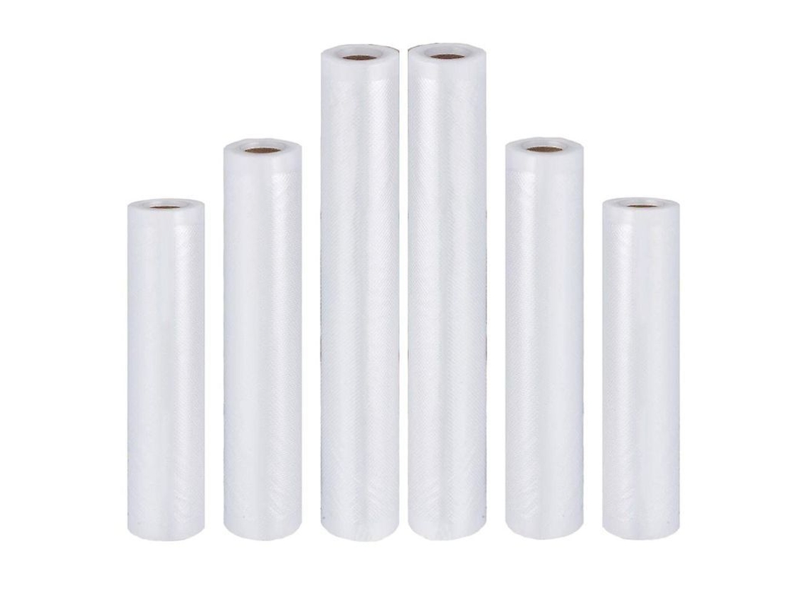 Bolsas De Vacío Para Alimentos: 6 Rollos De 15/20/28x500cm, Sin Bpa, Duraderas, Para Almacenamiento, Congelación Y Cocción Al Vacío.