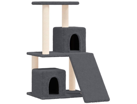 Rascador Para Gatos VIDAXL Con Postes De Sisal Gris Oscuro 82 cm