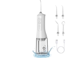 Irrigador Bucal Portátil Inalámbrico De 300 Ml Con 4 Modos (blanco)