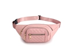 2026-bolsos De Cintura Para Mujer Linjou Fashionable Estilo Cute Nylon Impermeable Diseñador (rosa)