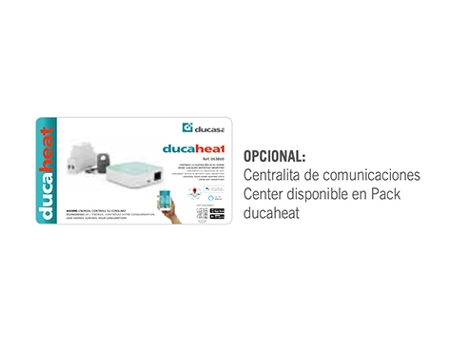 DUCASA Emisor Termico Seco Digital Con Nucleo Refrectario 1200W