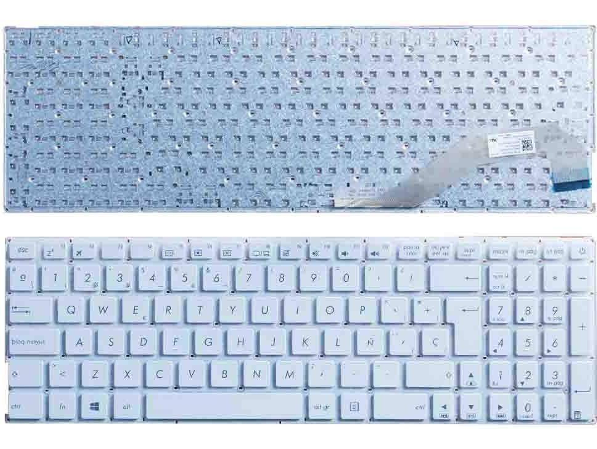 Teclado para Portátil Asus X540 X540L Blanco