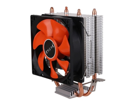 Cooler SLOWMOOSE CPU de Enfriamiento con 3 Pinos para Intel Quiet Ventilador Radiador (Lámpada Naranja)