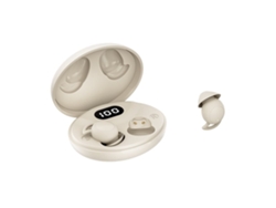 Auriculares YEMAESRE Bluetooth invisibles para dormir Ipx6 impermeables adecuados para personas que duermen de lado, color beige