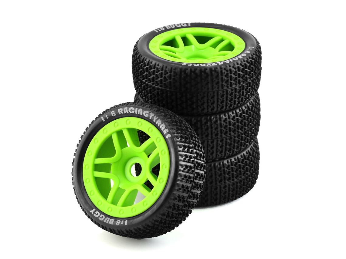 Ver4pcs Neumáticos Todoterreno Ruedas Bujes Hexagonales 17 Mm Para Coche Carreras Rc 1/8 Arrma Maxx Sledge Hpi Hsp Kyosho Zd Piezas Para Coches Rc