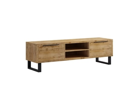 Mueble TV 2 cajones 180 cm Eden Madera y Metal PETITS-MEUBLES