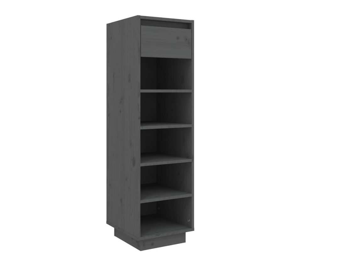 Zapatero 30x34x105 cm Pino Macizo Gris MAISON EXCLUSIVE