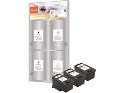Cartucho de tinta PEACH Peach 319173  Negro, Cian, Magenta, Amarillo Multipack 3 pieza(s)