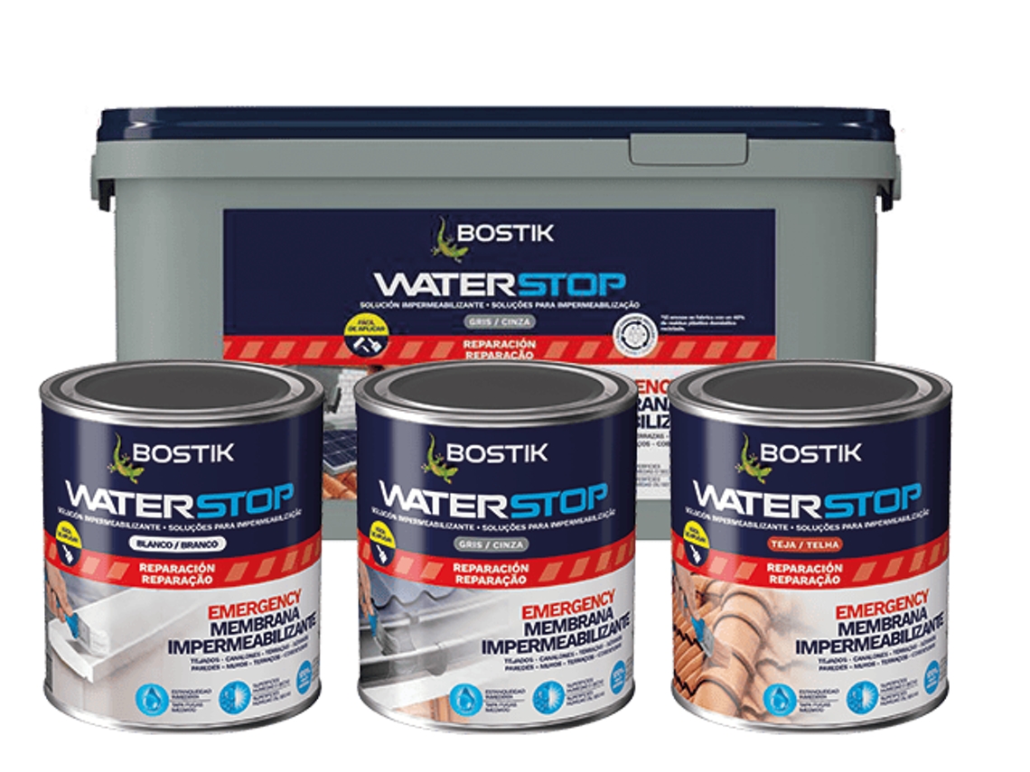 Membrana impermeabilizante Water Stop, gris, 6 kg