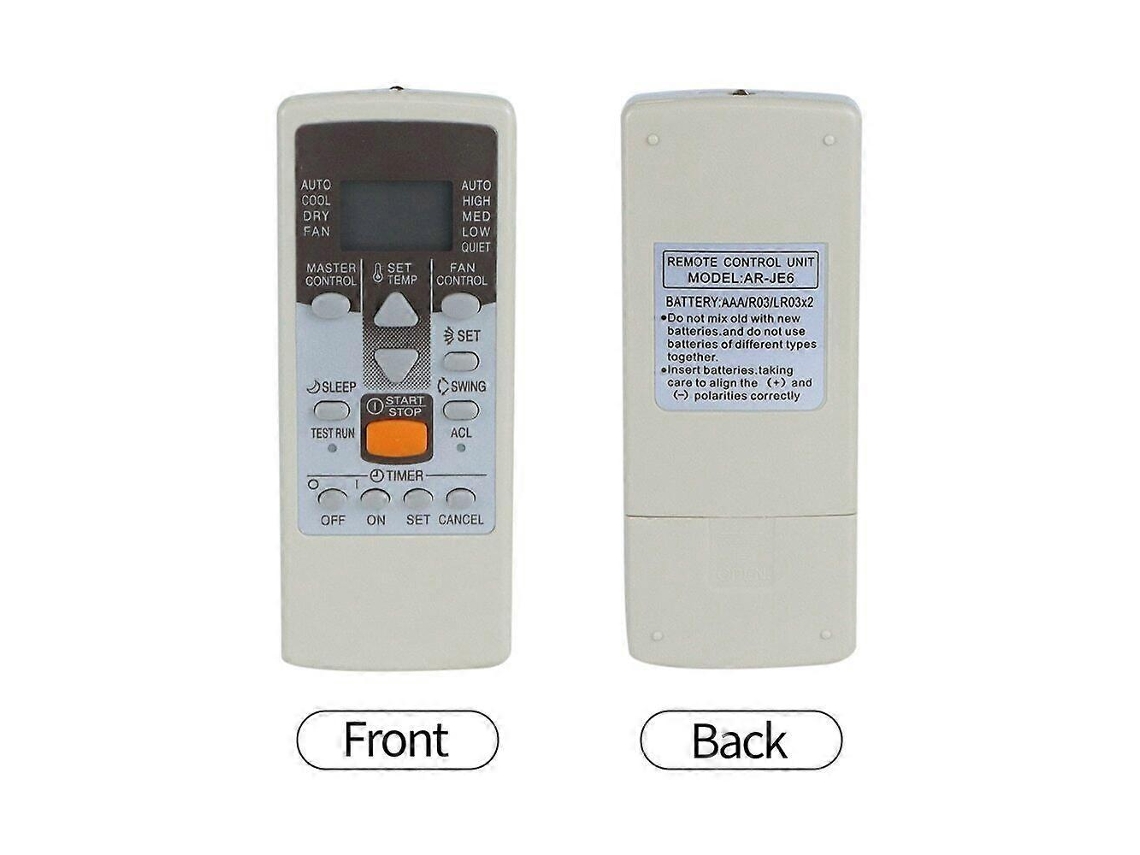 Control remoto AR JE6 para aire acondicionado general Fujitsu AR JE4 AR JE10 AR JE5 AR JE9