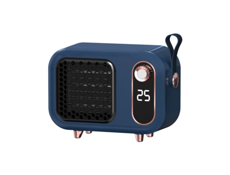 Calefactor Eléctrico TRUMSHOP para Uso Doméstico Portátil Azul