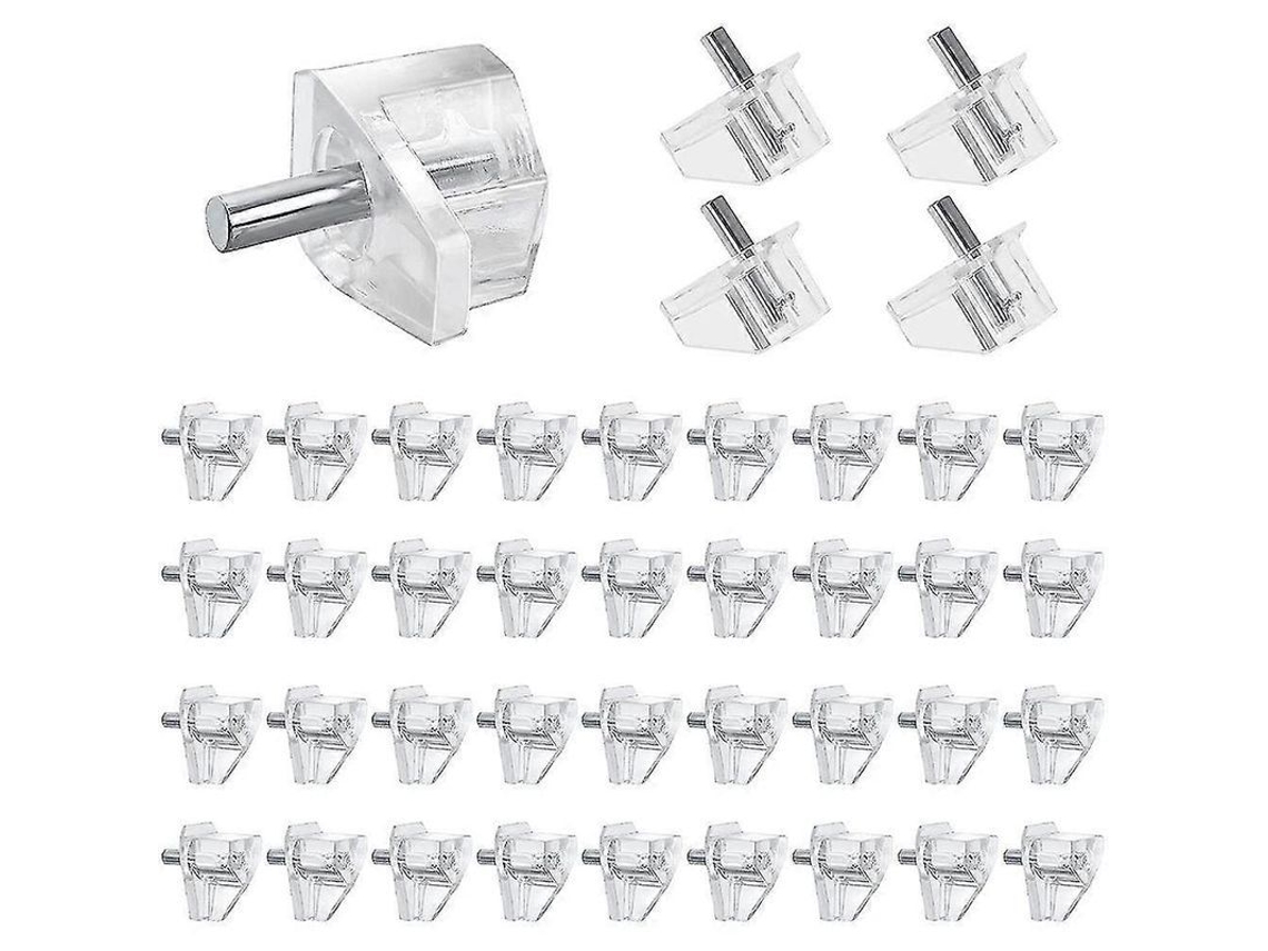 2026-50 Pines De Estante Transparentes 3mm - Soportes Para Gabinetes Y Estantes Transparente