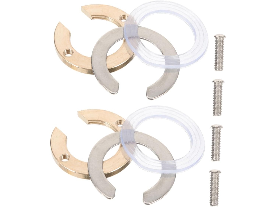 Kit de bloqueo de grifo de baño (2 juegos) con accesorios de fijación antiaflojamiento.