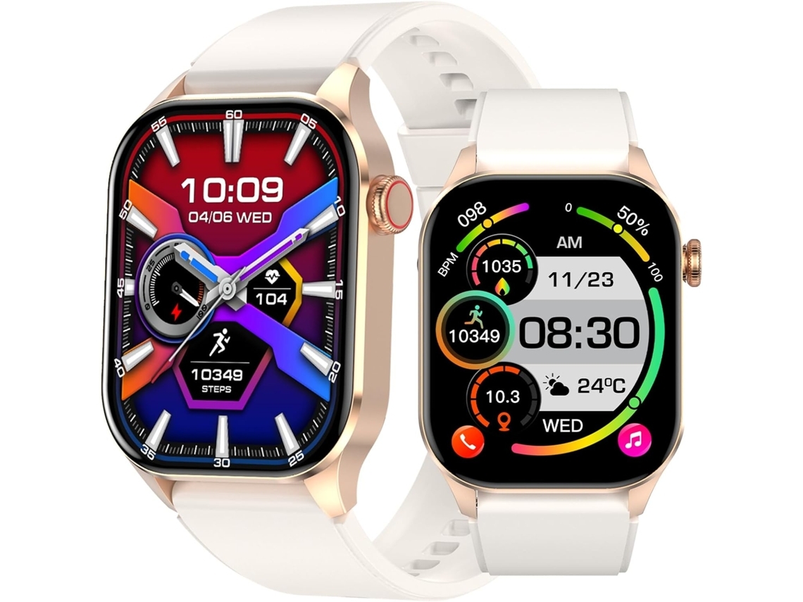 Smartwatch, pantalla 2.04, dispositivo: elegante y rico en funciones para comunicación, seguimiento de actividad física y mu