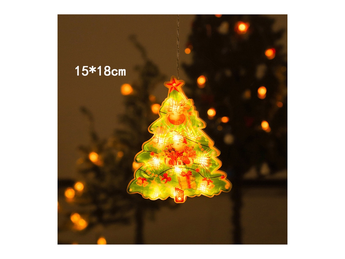 Luz navideña con ventosa Luz decorativa para ventanas Luz navideña KH2023