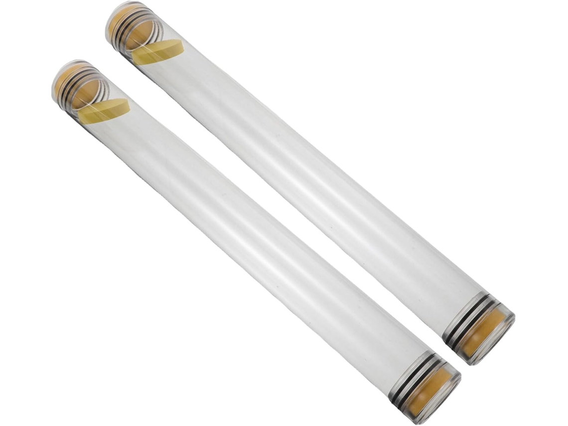 Juego De 2 Tubos Protectores Transparentes, Tubo Rígido Impermeable De 40 Cm Con Tapas Selladas.
