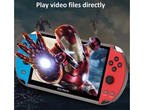 Consola portátil X12 Plus Pantalla de 7.1'' pulgadas Incluye 300 juegos